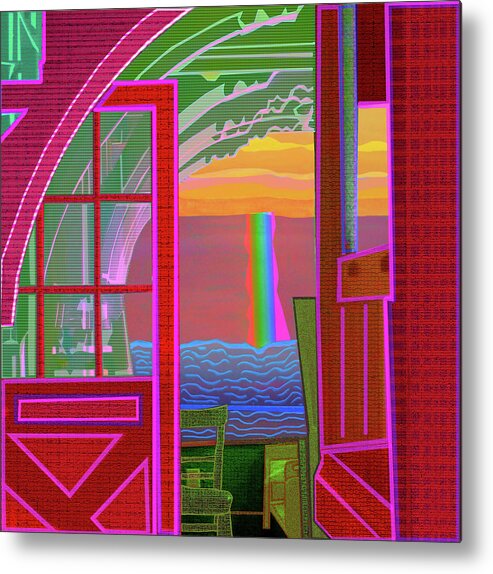 Interior Metal Print featuring the digital art Beyond The Door by Rod Whyte