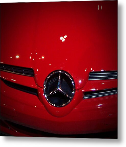 Picture Metal Print featuring the photograph Big Red Smile - Mercedes-Benz S L R McLaren by Serge Averbukh