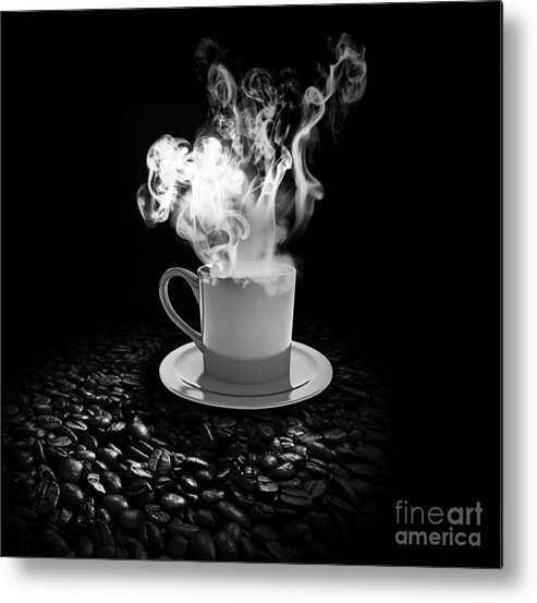 Coffee Metal Print featuring the photograph Black Coffee by Stefano Senise