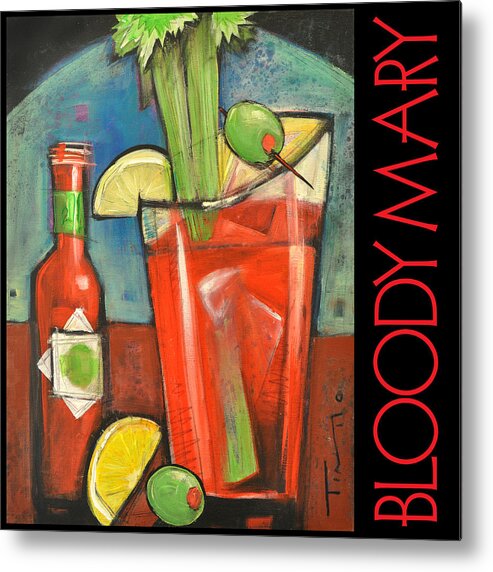 Beverage Metal Print featuring the painting Bloody Mary Poster by Tim Nyberg