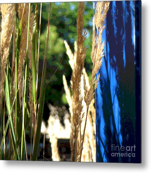 Blue Metal Print featuring the photograph Blue Green by Gary Everson