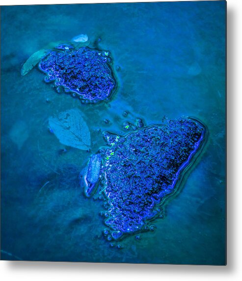 Blue Metal Print featuring the photograph Blue water by Elmer Jensen
