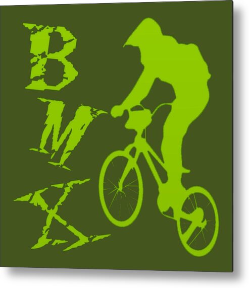 Bmx Metal Print featuring the digital art BMX by David G Paul