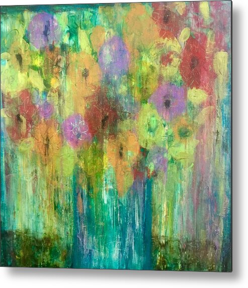 Art Metal Print featuring the painting Bouquet of Understanding by Monica Martin