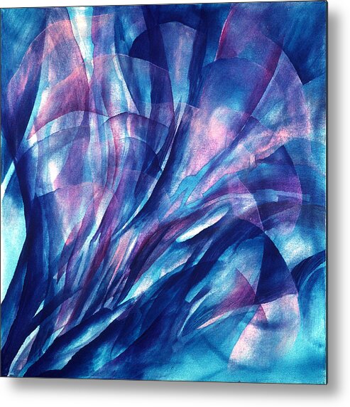 Vision Metal Print featuring the painting Breathing Blue by Sue Reed