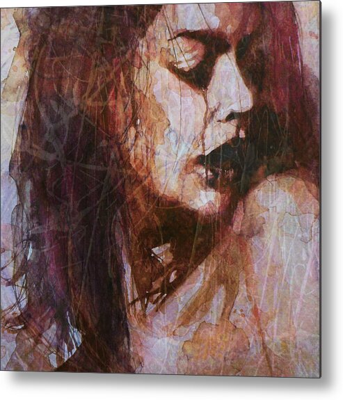 Model Metal Print featuring the painting Broken Down Angel by Paul Lovering