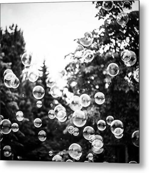 Enjoy Metal Print featuring the photograph Bubbling Up... Almost Home! by Aleck Cartwright