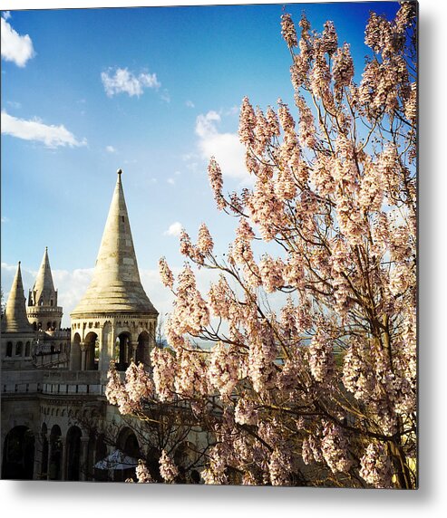 Budapest Metal Print featuring the photograph Budapest Fishermans Bastion by Matthias Hauser