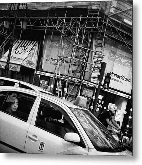Cab Metal Print featuring the photograph Cab Trap

#taxi #cab #people by Rafa Rivas