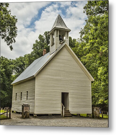 Cades Cove Metal Print featuring the photograph Cades Cove Primitive Baptist Church by Stephen Stookey