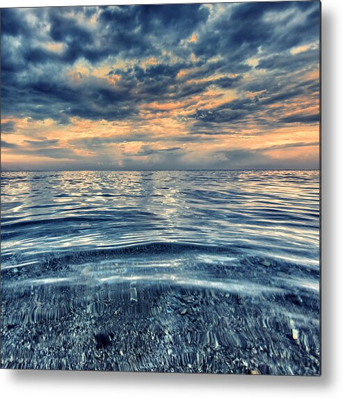 Ocean Metal Print featuring the photograph Calm by Stelios Kleanthous