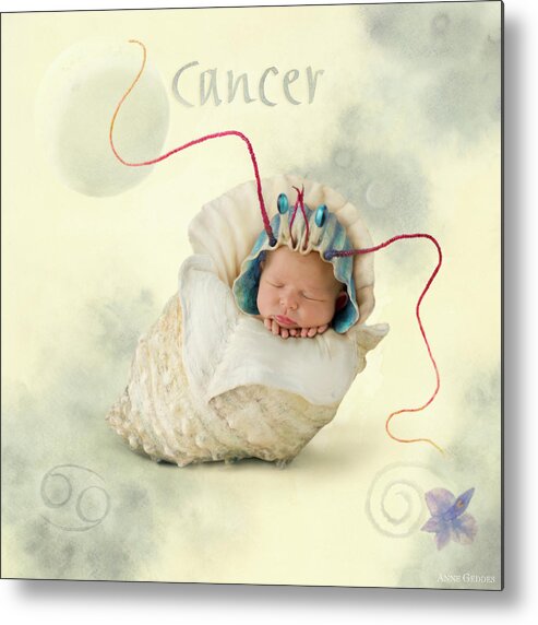 Zodiac Metal Print featuring the photograph Cancer by Anne Geddes