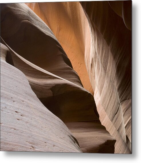 Abstract Metal Print featuring the photograph Canyon Sandstone Abstract by Mike Irwin