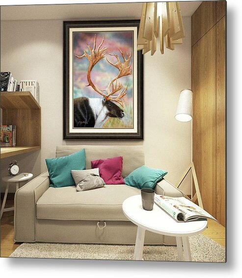 Caribou Metal Print featuring the photograph Small Sitting Area - Caribou by Kathie Miller