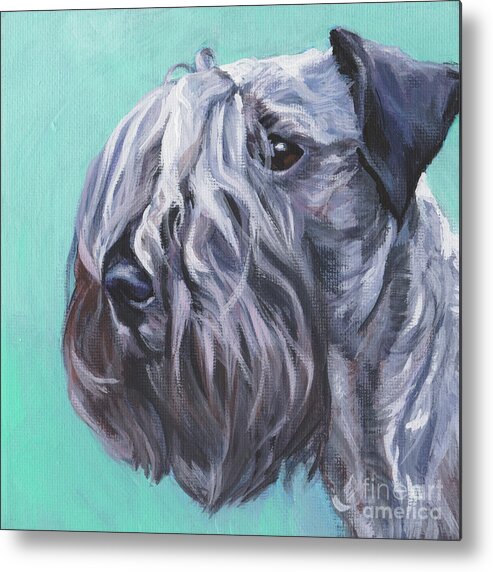 Cesky Terrier Metal Print featuring the painting Cesky Terrier by Lee Ann Shepard