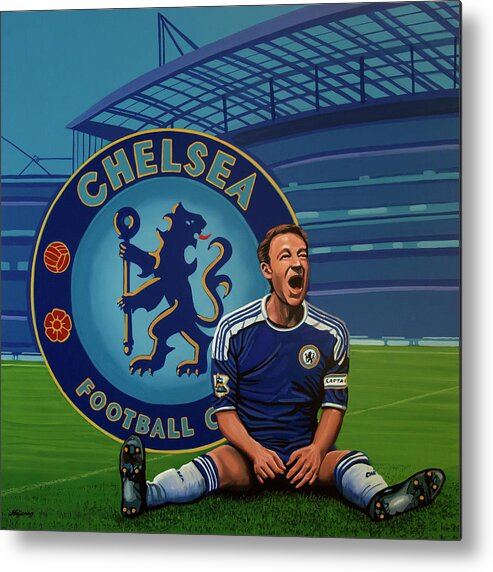 John Terry Metal Print featuring the painting Chelsea London Painting by Paul Meijering