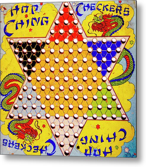 Checkers Metal Print featuring the photograph Chinese Checkers by Paul W Faust - Impressions of Light