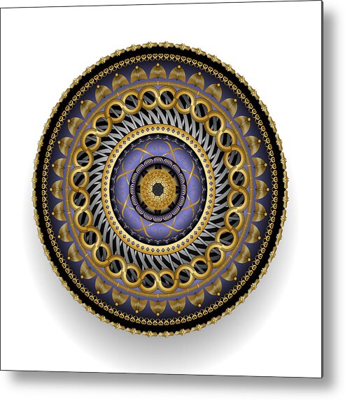 Mandala Metal Print featuring the digital art Circularium No 2701 by Alan Bennington