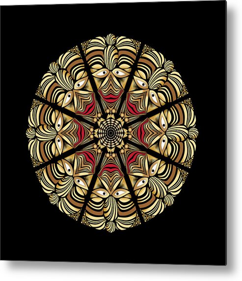 Mandala Metal Print featuring the digital art Circulosity No 3010 by Alan Bennington