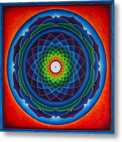 Mandala Metal Print featuring the painting Clarity by Erik Grind