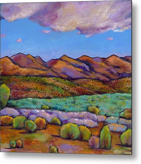 Southwest Landscape Metal Print featuring the painting Cloud Cover by Johnathan Harris