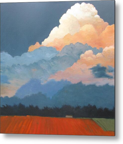 Clouds Metal Print featuring the painting Cloud Rising by Gary Coleman
