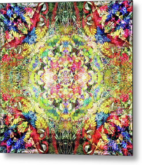 Textile Metal Print featuring the digital art Colors by Xrista Stavrou