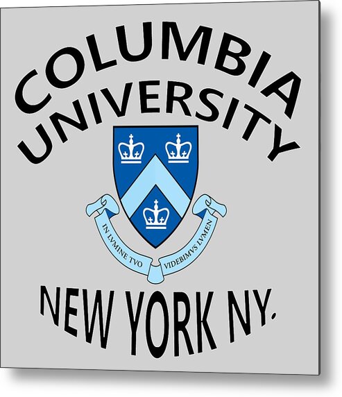 Columbia University Metal Print featuring the digital art Columbia University New York by Movie Poster Prints