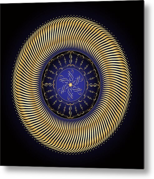 Mandala Metal Print featuring the digital art Complexical No 2222 by Alan Bennington