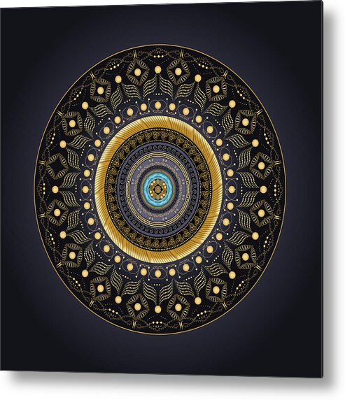 Mandala Metal Print featuring the digital art Complexical No 2240 by Alan Bennington