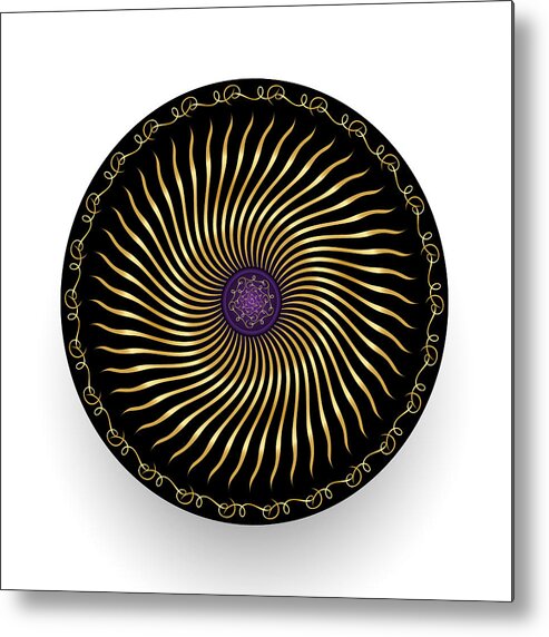 Mandala Metal Print featuring the digital art Complexical No 2249 by Alan Bennington