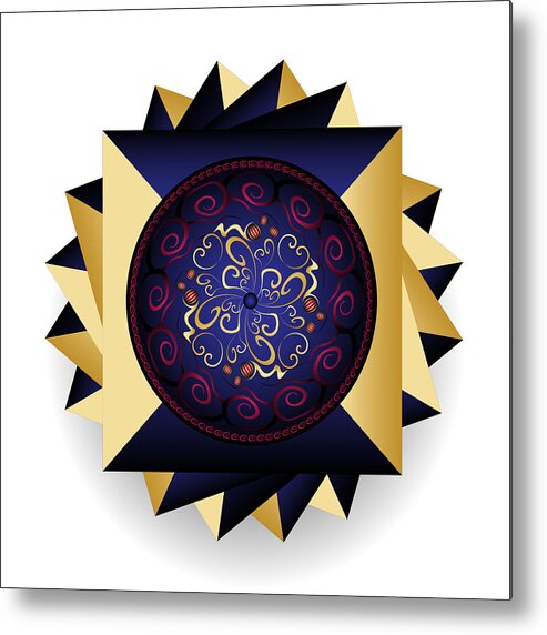 Mandala Metal Print featuring the digital art Complexical No 2365 by Alan Bennington