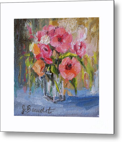 Metal Print featuring the painting Coral Bouquet by Jennifer Beaudet
