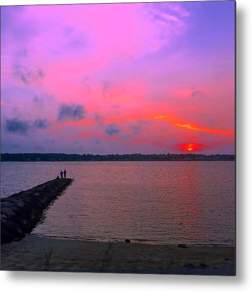 Sunset Metal Print featuring the photograph Cotton Candy Sunset by Kate Arsenault 