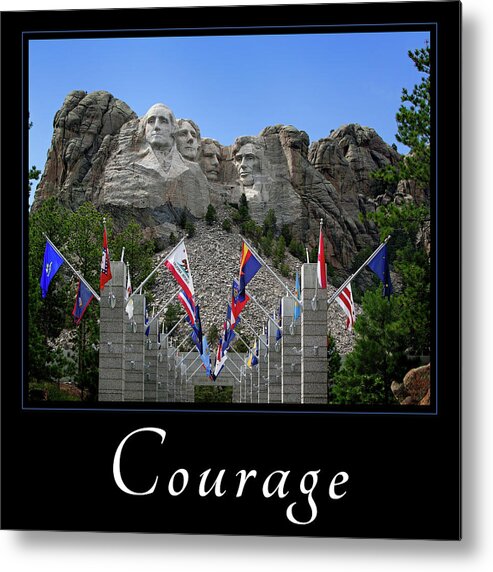 Good Samaratan Society Metal Print featuring the photograph Courage by Mary Jo Allen