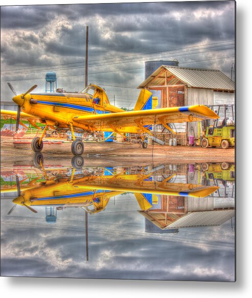 Crop Duster Metal Print featuring the photograph Crop Duster 001 by Barry Jones
