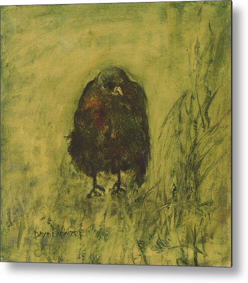 Bird Metal Print featuring the painting Crow 26 by David Ladmore