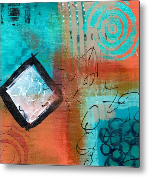 Abstractart Metal Print featuring the painting Daily Abstract Week 3, #4 by Suzzanna Frank