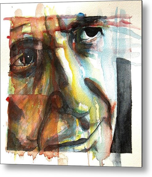 Leonard Cohen Metal Print featuring the painting Dance Me To The End Of Love by Paul Lovering