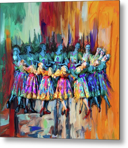 Catf Metal Print featuring the painting Dancer 263 2 by Mawra Tahreem