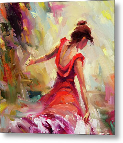 Dancer Metal Print featuring the painting Dancer by Steve Henderson