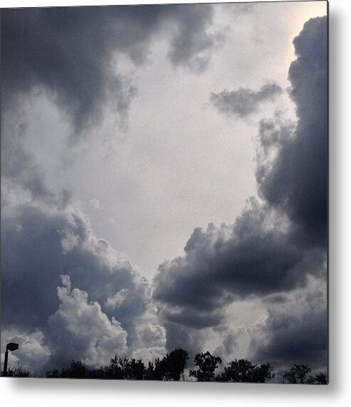 Cloudscape Metal Print featuring the photograph Dark #cloudscape by Daniel Eskridge