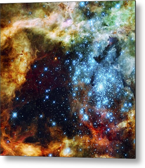 Nebula Metal Print featuring the photograph Deep Space Fire and Ice 2 by Jennifer Rondinelli Reilly - Fine Art Photography
