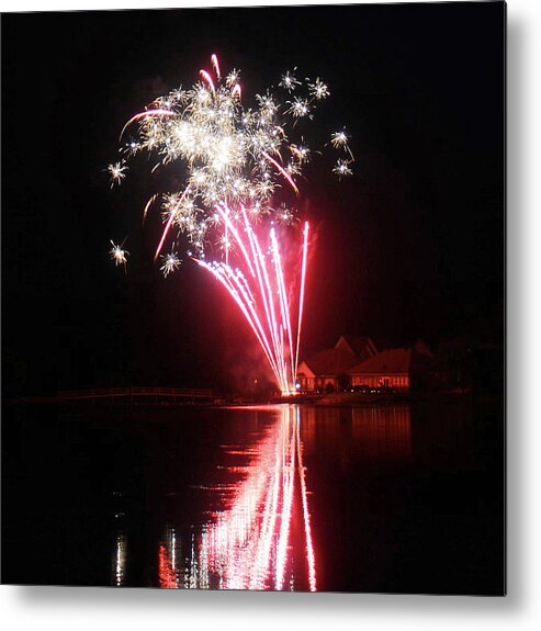 Fireworks Metal Print featuring the photograph Delicately - 160924psg53150704r by Paul Eckel