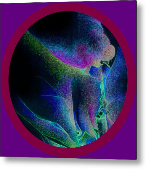 Abstract Metal Print featuring the digital art Detail Two by Bodhi 