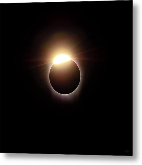 Solar Eclipse Metal Print featuring the photograph Diamond In The Sky by Greg Norrell