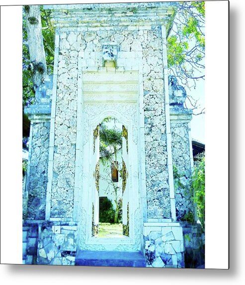 Balinese Door Metal Print featuring the photograph Discover the Majesty by Loly Lucious