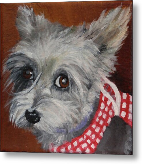 Little Dog Metal Print featuring the painting Dorothy by Carol Russell