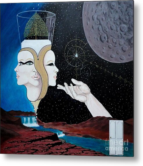 Mad Men Metal Print featuring the painting Dreamtime by John Lyes