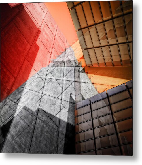 Buildings Metal Print featuring the photograph Driven to Abstraction by Wayne Sherriff